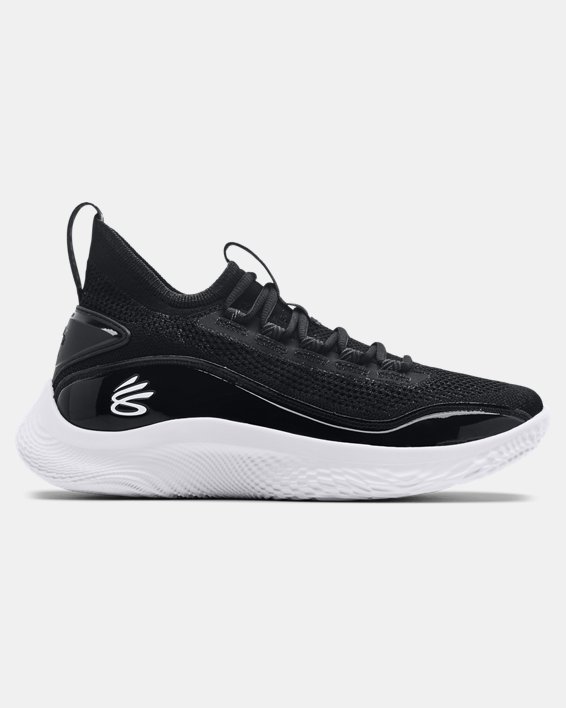 Unisex Curry 8 Team Basketball Shoes, Black, pdpMainDesktop image number 0